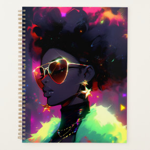 Anime Girl African American Art