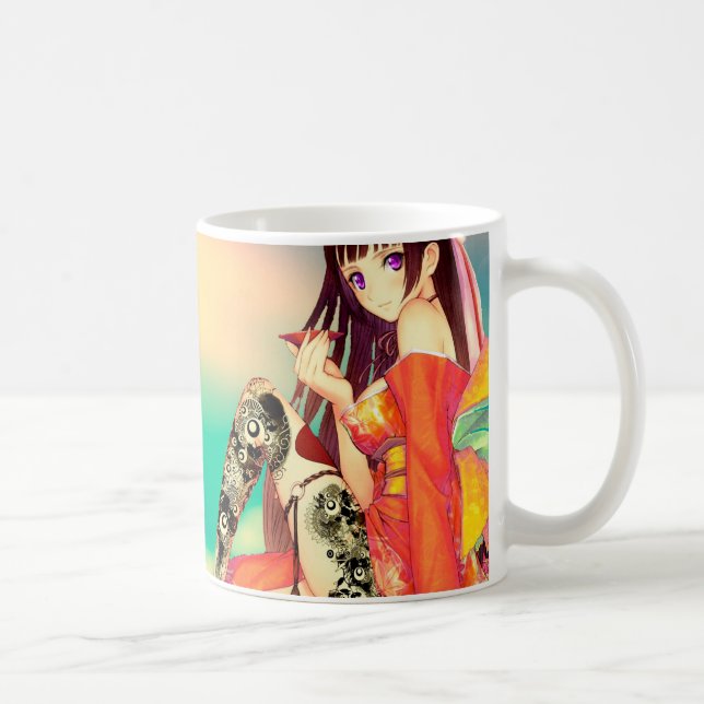 Anime girl art kaffeetasse (Rechts)