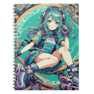 Anime Girl art Notizblock