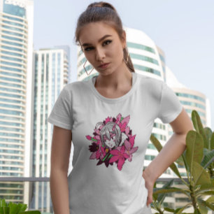 Anime Girl Blume T-Shirt