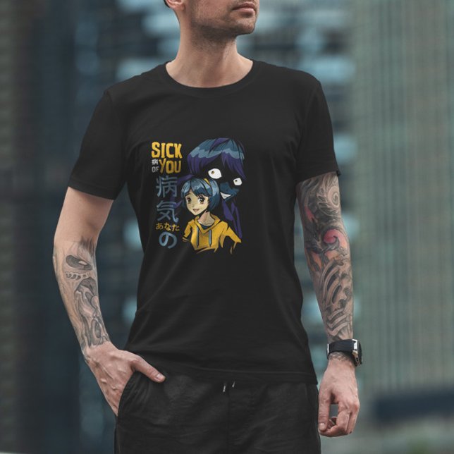 Anime Girl Evil Shadow T-Shirt (Von Creator hochgeladen)