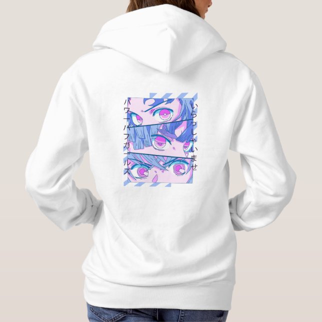 Anime Girl Eyes - Japan Culture Art - Japan Aes Hoodie (Rückseite)