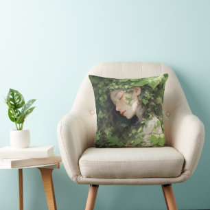 Anime Girl Green Sleep Kissen