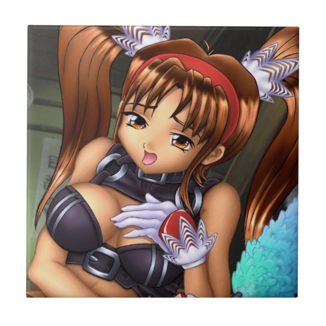 Anime Girl - Honey Fliese (Vorderseite)