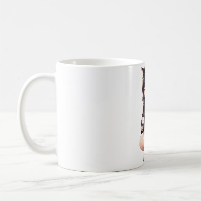 Anime-Girl in einer kleinen Kapelle Kaffeetasse (Links)