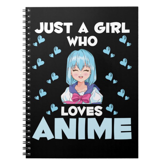 Anime Girl Japanese Otaku Manga Japan Notizblock (Vorderseite)
