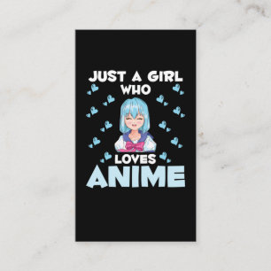 Anime Girl Japanese Otaku Manga Japan Visitenkarte