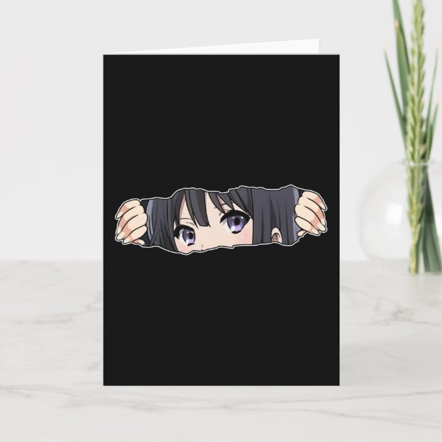 Anime Girl Karte (Vorderseite)