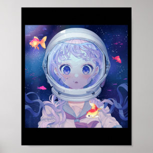 Anime Girl Kawaii Ästhetisch Japanisch Otaku Poster