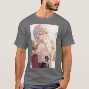 Anime Girl Kawaii Waifu Äästhetik Japanisch Otaku T-Shirt