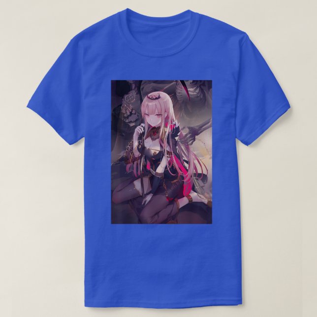 Anime Girl Kawaii Waifu Aesthetic Japanese Manga O T-Shirt (Design vorne)