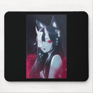 Anime Girl Kawaii Waifu Ästhetik Japanisch Manga O Mousepad