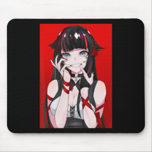 Anime Girl Kawaii Waifu Ästhetik Japanisch Manga O Mousepad