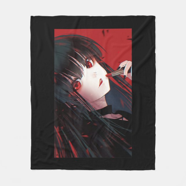Anime Girl Kawaii Waifu Ästhetik Japanisch Otaku 5 Fleecedecke (Vorderseite)