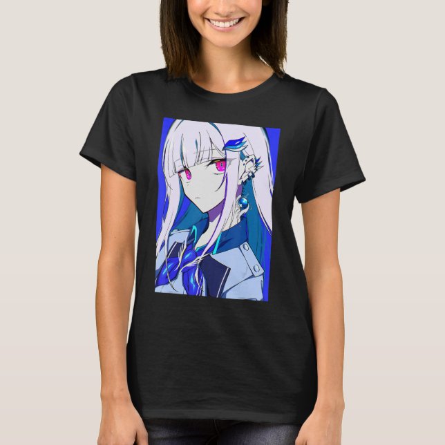 Anime Girl Kawaii Waifu Ästhetisch Japanisch Otaku T-Shirt (Vorderseite)