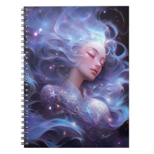 Anime Girl Made of Stars Notizblock