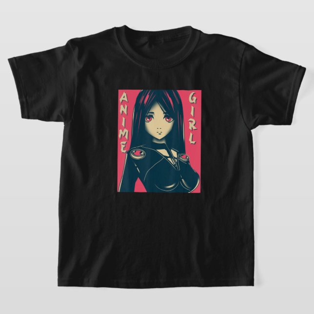 Anime Girl Manga Otaku Kawaii Anime Clothing Goth T-Shirt (Ablage )