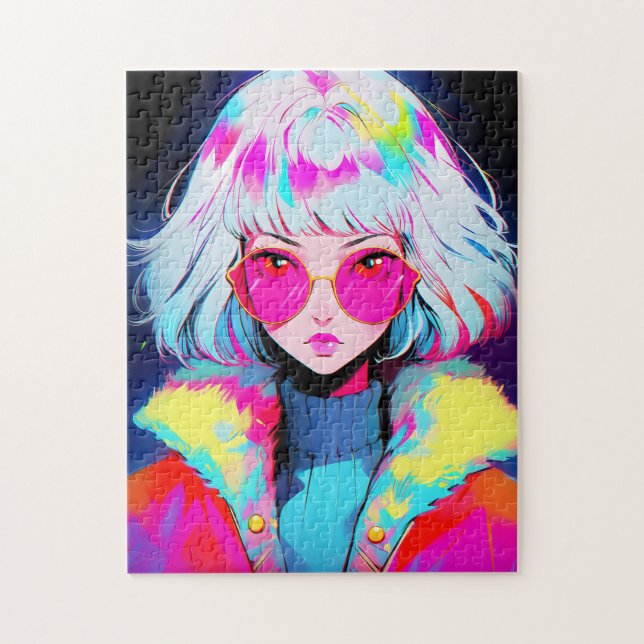 Anime Girl Moderne Kunst (Vertikal)