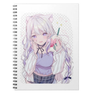 Anime girl notebook notizblock