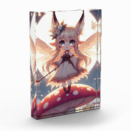 Anime Girl Pixie Hippie Moon Fairy Fotoblock