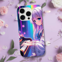 Anime Girl Playing Piano