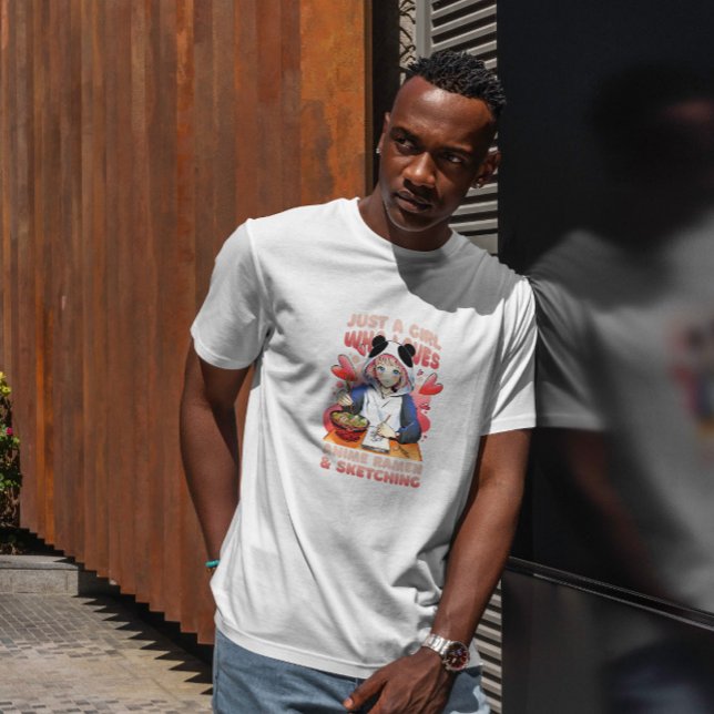 Anime Girl Ramen und Sketching T-Shirt (Von Creator hochgeladen)