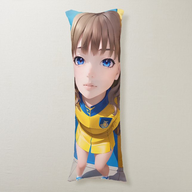 Anime Girl Seitenschläferkissen (Vorderseite Vertikal)