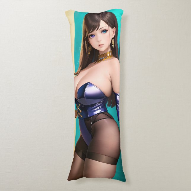 Anime Girl Seitenschläferkissen (Vorderseite Vertikal)