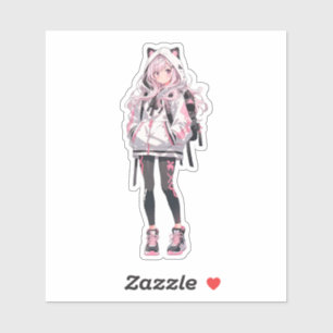 Anime Girl Series Aufkleber
