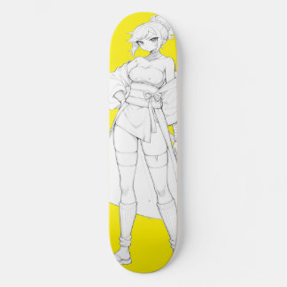 Anime Girl Skateboard Deck