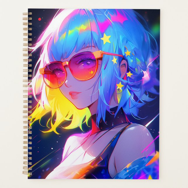 Anime Girl Stars Planer (Vorderseite)