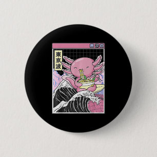 Anime Girl Waifu, die Anime Ramen und Sketchi Lieb Button