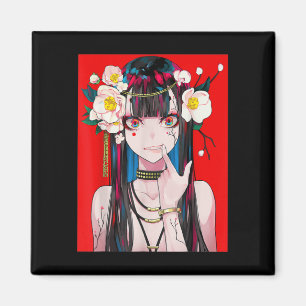 Anime Girl Waifu Japanisch Ästhetik Kawaii Otaku Magnet