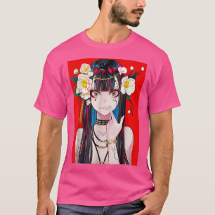 Anime Girl Waifu Japanisch Ästhetik Kawaii Otaku T-Shirt