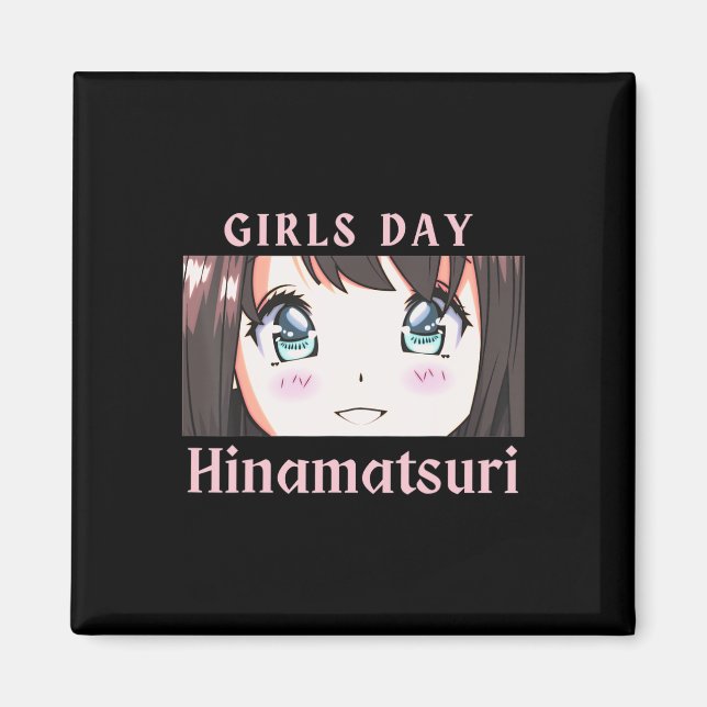 Anime Girls Day Hinamatsuri Feiertag oder Dollarta Magnet (Vorne)
