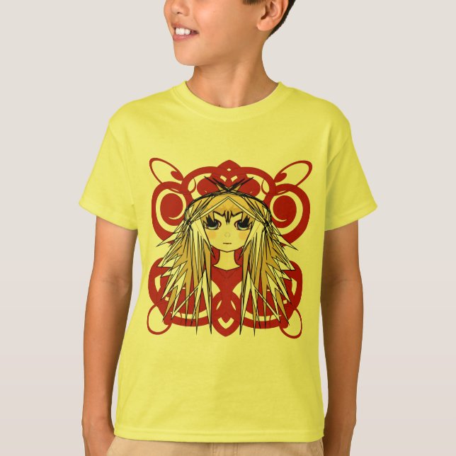 Anime Girls Geschenke T-Shirt (Vorderseite)