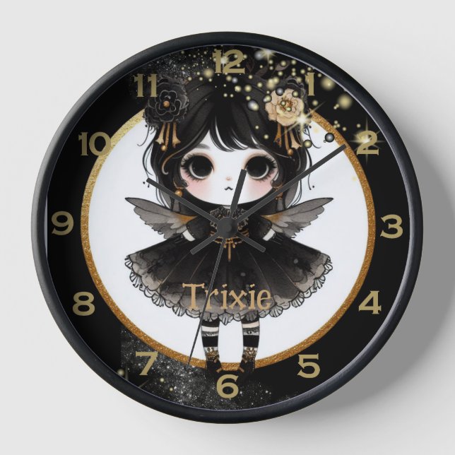 Anime Girls Goth Niedliches Dekorationsgeschenk Ka Uhr (Vorderseite)