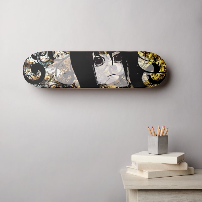 Anime Girls Skateboard (Wandkunst (Horz))