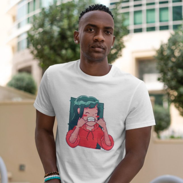 Anime Glitch Girl T-Shirt (Von Creator hochgeladen)