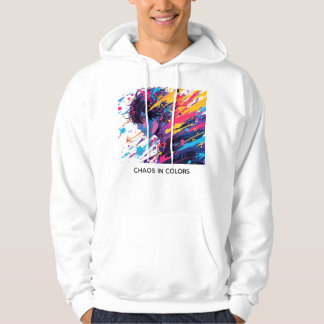 Anime Graffiti Chaos — Farbexplosion Hoodie