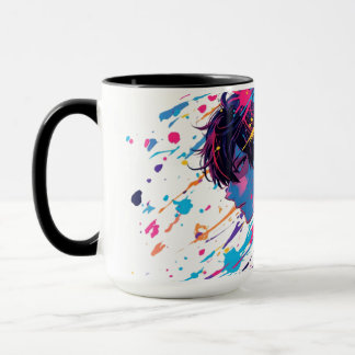 Anime Graffiti Chaos — Mug Splash de Couleurs | Ar