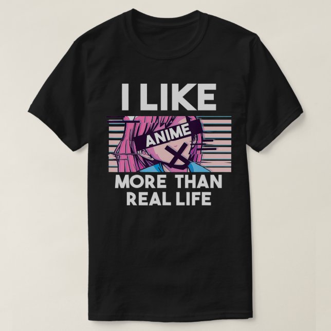 Anime Great Gift Manga Japan Men Boys Kawaii Baka T-Shirt (Design vorne)