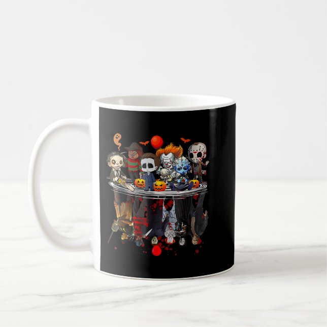 Anime Halloween Beängstigend Horror Movies Christm Kaffeetasse (Links)