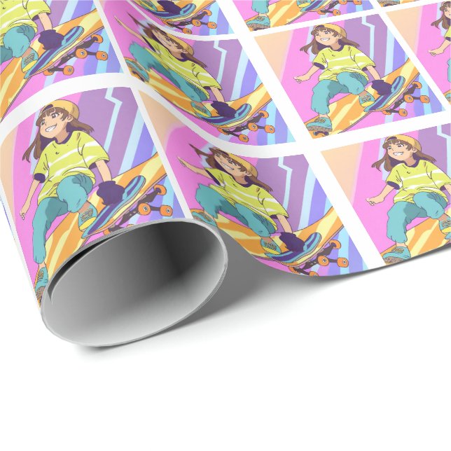 Anime HAMbyWhiteGlove Gift Wrap Geschenkpapier (Rolleneckpunkt)