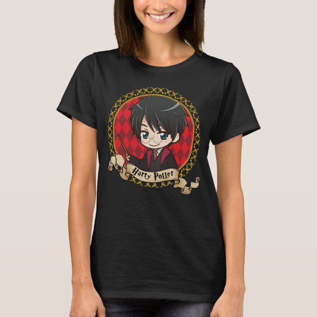 Anime-Harry-Potter-Porträt T-Shirt (Vorderseite)