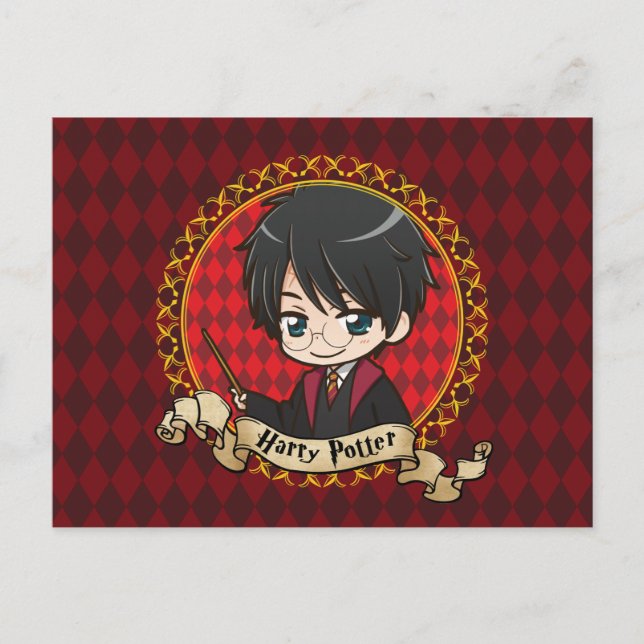 Anime Harry Potter Postkarte (Vorderseite)