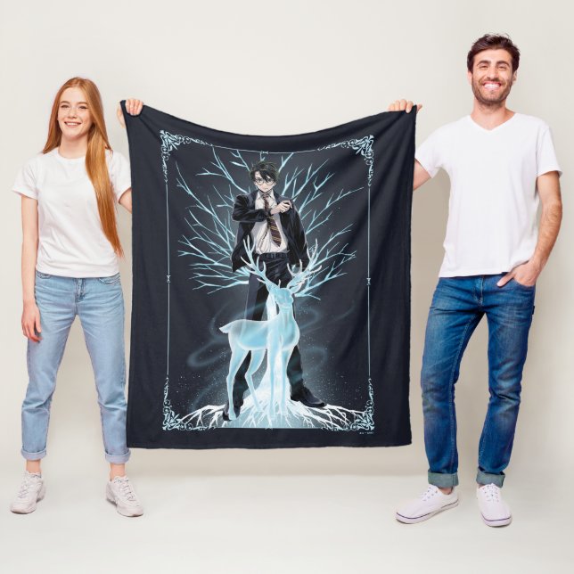 Anime HARRY POTTER™ Stag Patronus Fleecedecke (Beispiel)