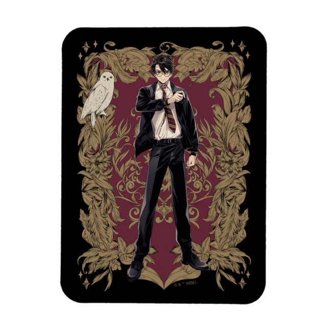Anime HARRY POTTER™ Verziert Frame Magnet (Vertikal)