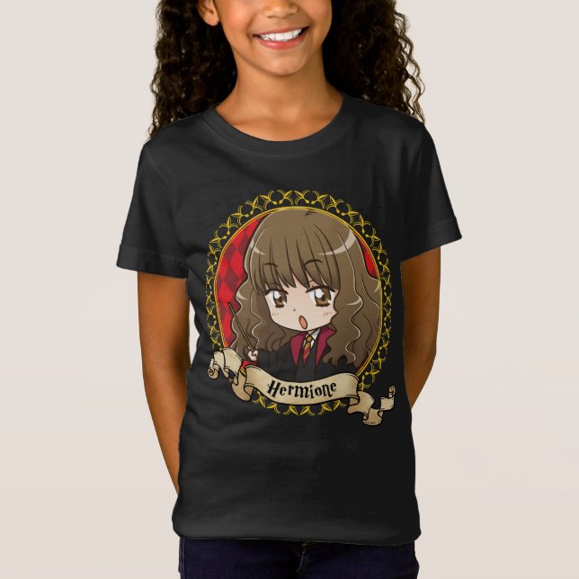 Anime Hermione Granger Portrait T-Shirt (Vorderseite)