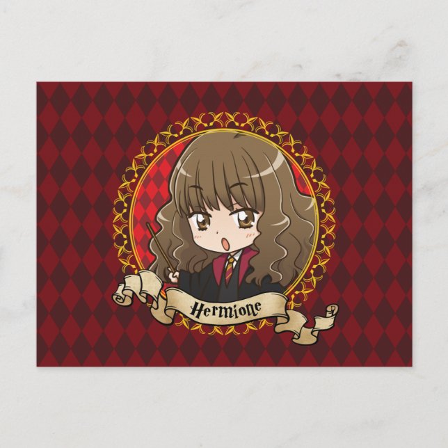 Anime Hermione Granger Postkarte (Vorderseite)